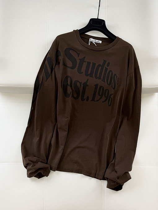 アクネストゥディオズ Acne Studios レタープリントのダメージ長袖シャツ