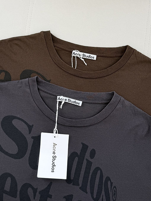アクネストゥディオズ Acne Studios レタープリントのダメージ長袖シャツ