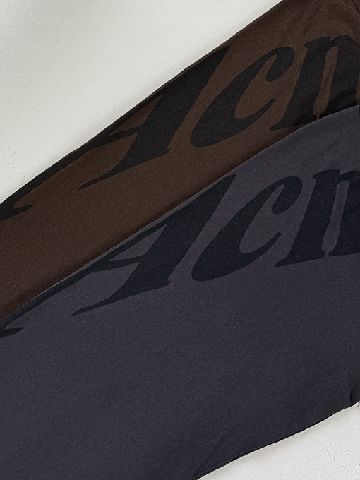 アクネストゥディオズ Acne Studios レタープリントのダメージ長袖シャツ