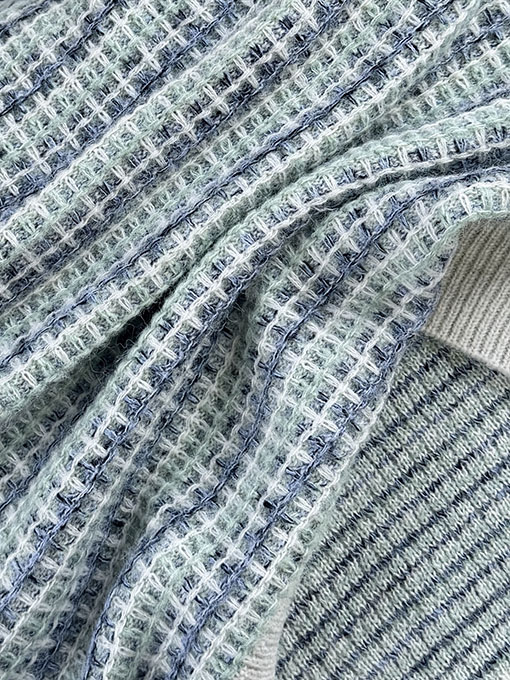 ルイヴィトンワッフルニットウェアスーパーコピー 刺繍ロゴ入りワッフルニットセーター