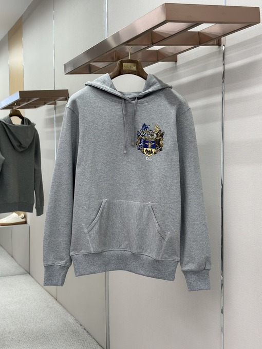 ディオールコピー 刺繍ロゴ入りコットン製フード付きスウェットシャツ