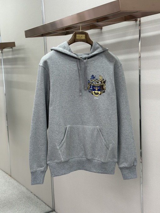 ディオールコピー 刺繍ロゴ入りコットン製フード付きスウェットシャツ