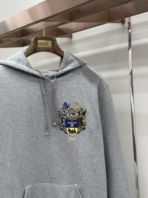 ディオールコピー 刺繍ロゴ入りコットン製フード付きスウェットシャツ