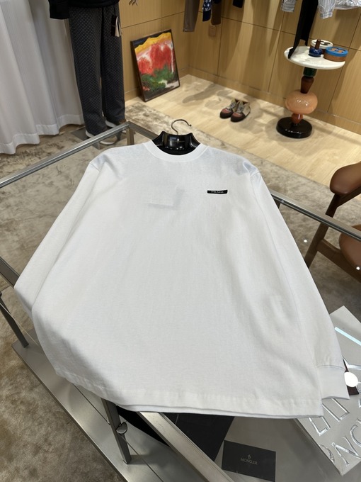 プラダ ロゴ入りクルーネック長袖シャツ