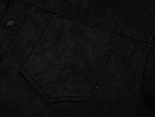 ディオール 厚のスエードとシープスキンの襟付きジャケット