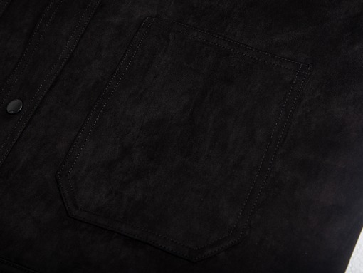 ディオール 厚のスエードとシープスキンの襟付きジャケット