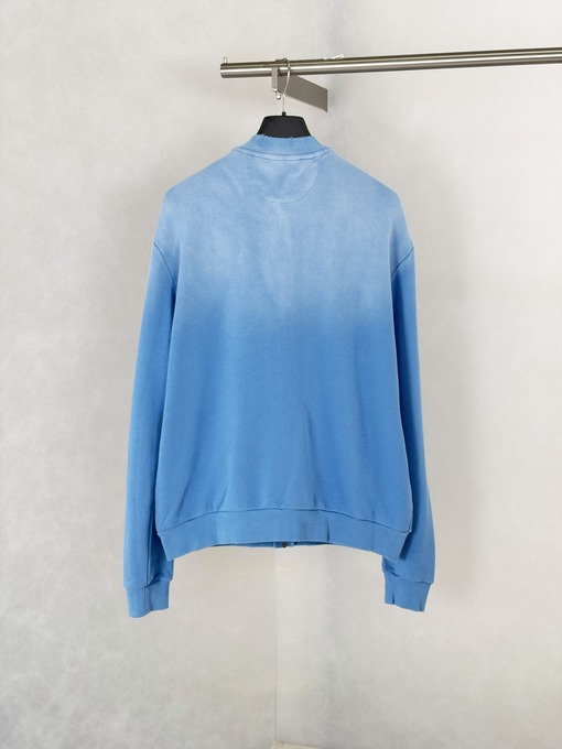 アクネストゥディオズ Acne Studios ダメージウォッシュジップアップベースボールスウェットシャツ