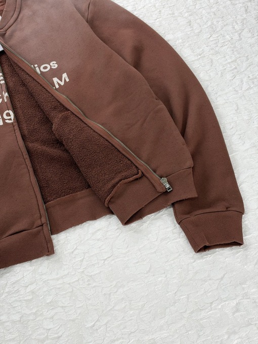 アクネストゥディオズ Acne Studios ダメージウォッシュジップアップベースボールスウェットシャツ