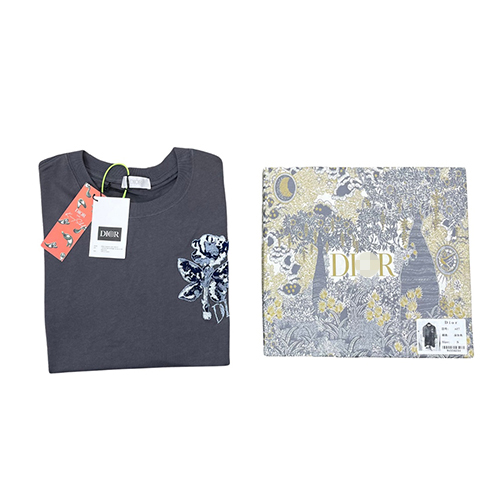 ディオールコピー × ALEX FOXTON コラボ メンズ レディース 半袖Tシャツ