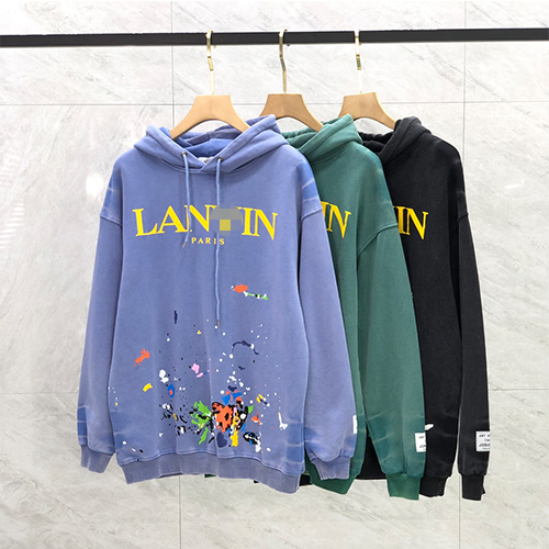 ランバンコピー × ギャラリー デプト コラボ メンズレディース パーカー フード Tシャツ 高品質