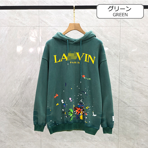 ランバンコピー × ギャラリー デプト コラボ メンズレディース パーカー フード Tシャツ 高品質