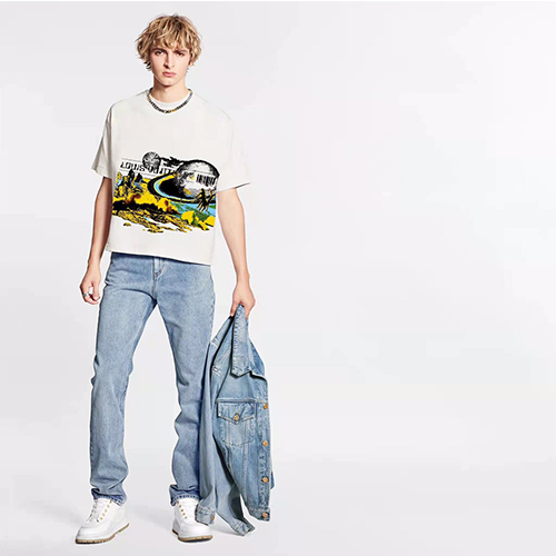 ルイヴィトン偽物 メンズ レディース 半袖Tシャツ 高品質