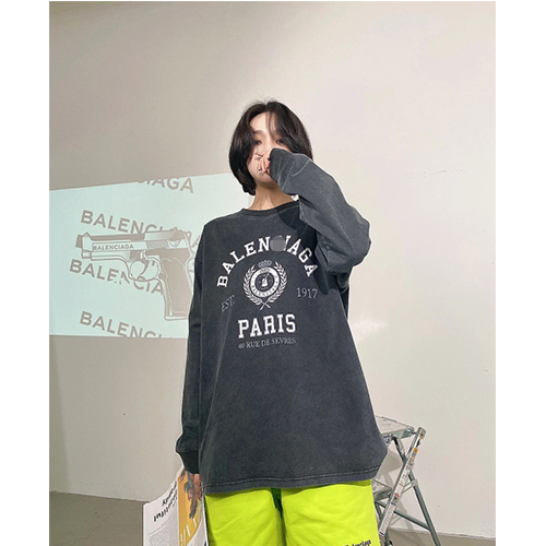 バレンシアガ偽物  メンズ レディース スウェット Tシャツ 高品質