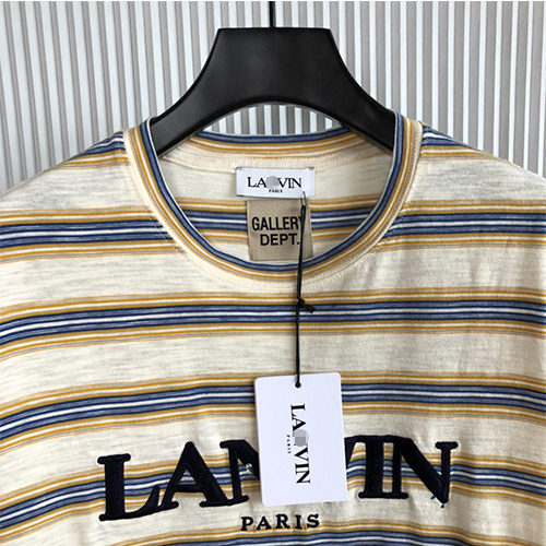ランバン 偽物メンズ レディース 半袖 Tシャツ 高品質