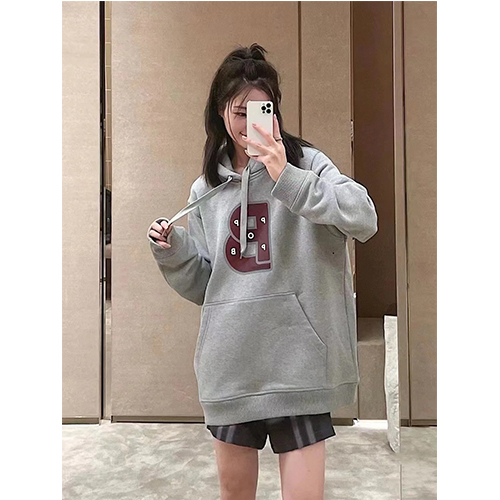 バーバリー偽物恋人 ファッション パーカー フード Tシャツ