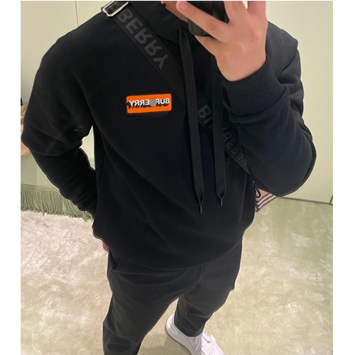 バーバリー偽物恋人 ファッション パーカー フード Tシャツ
