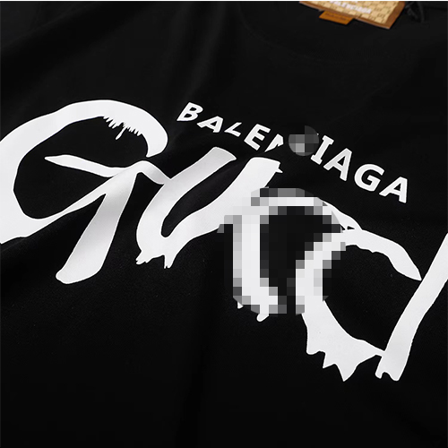 バレンシアガ 偽物× グッチ コラボ メンズ レディース 半袖Tシャツ