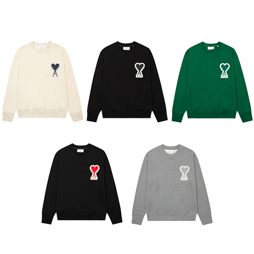 アミ 偽物メンズ レディース スウェットTシャツ