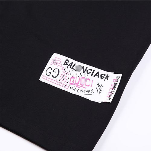 グッチスーパーコピー × バレンシアガ コラボ メンズレディース Tシャツ半袖ファッション 高品質