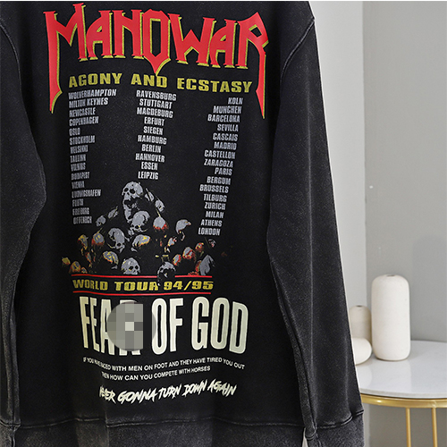 フィアオブゴッド偽物  メンズレディース パーカー フード Tシャツ