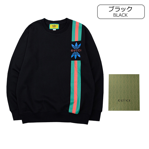グッチスーパーコピー × アディダス コラボ メンズ レディース スウェットTシャツ