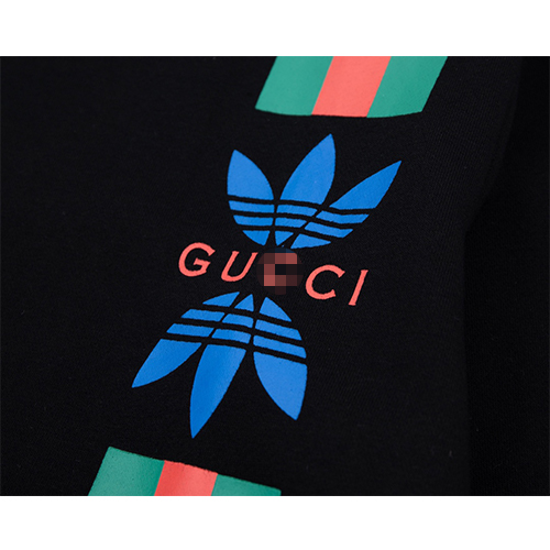 グッチスーパーコピー × アディダス コラボ メンズ レディース スウェットTシャツ