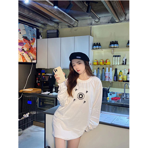 バーバリーコピー×POP TRADING COMPANYコラボ メンズ レディース 長袖 Tシャツ ロンT