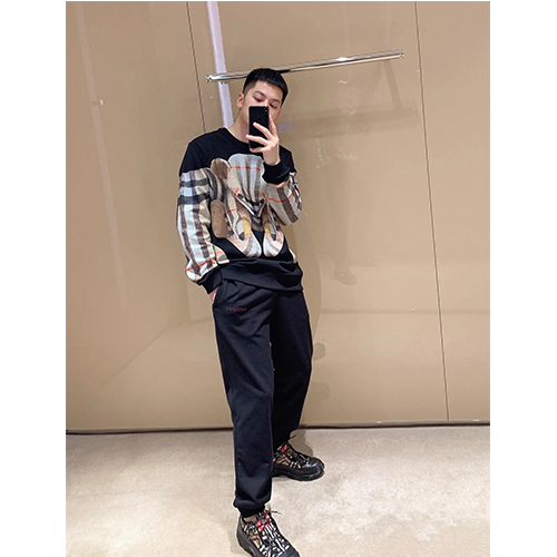 バーバリー偽物メンズ レディース スウェットTシャツ