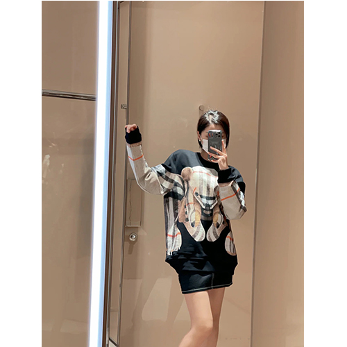 バーバリー偽物メンズ レディース スウェットTシャツ