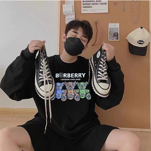 バーバリー偽物メンズ レディース スウェットTシャツ