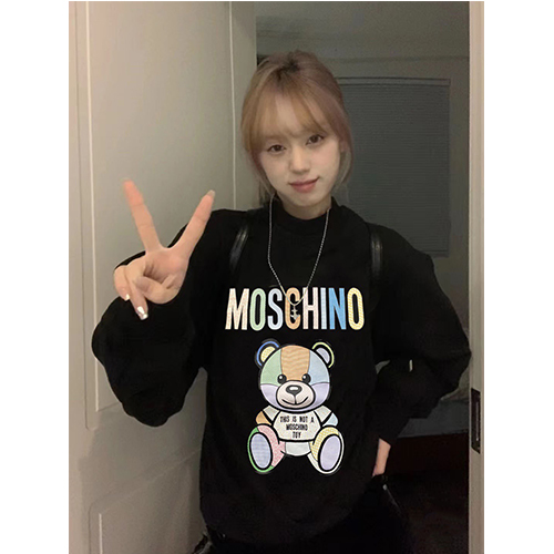 モスキーノ偽物 メンズレディース パーカー フード Tシャツ