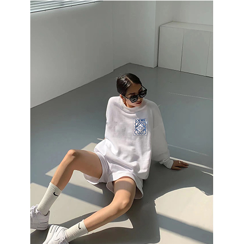 ロエベ偽物 メンズ レディース スウェットTシャツ