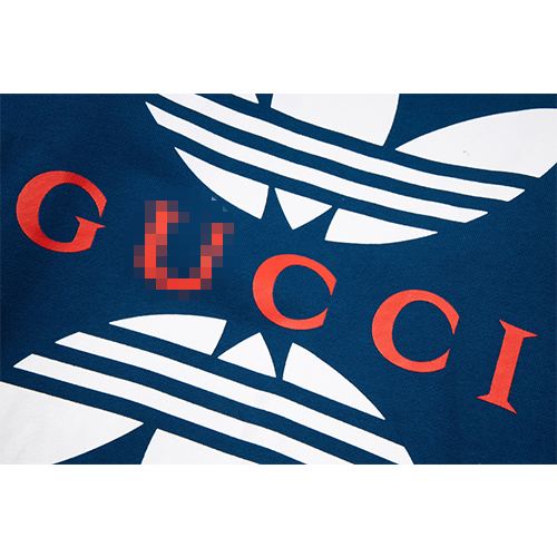 グッチ偽物×アディダス  コラボ  メンズ レディース スウェットTシャツ
