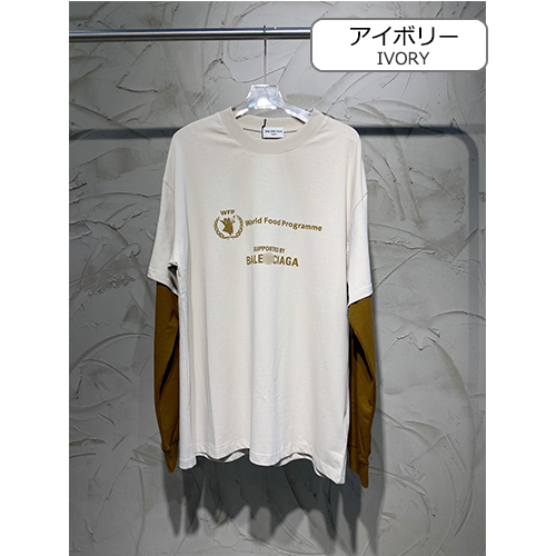 バレンシアガ  スーパーコピー メンズ レディース  長袖 Tシャツ  ロンT