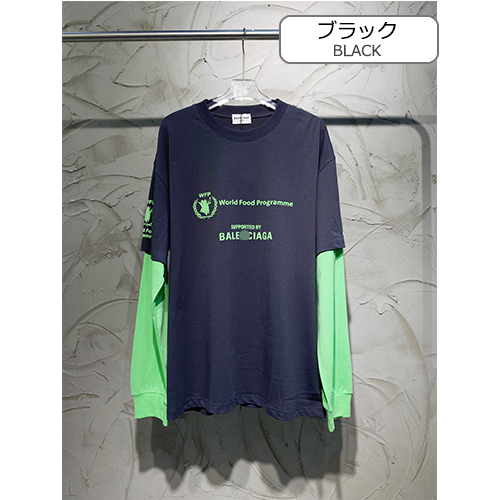 バレンシアガ  スーパーコピー メンズ レディース  長袖 Tシャツ  ロンT