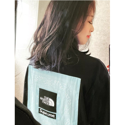 シュプリーム偽物 × ノースフェイス コラボ半袖Tシャツ メンズ レディースファッション 高品質