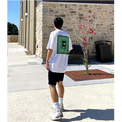 シュプリーム偽物 × ノースフェイス コラボ半袖Tシャツ メンズ レディースファッション 高品質