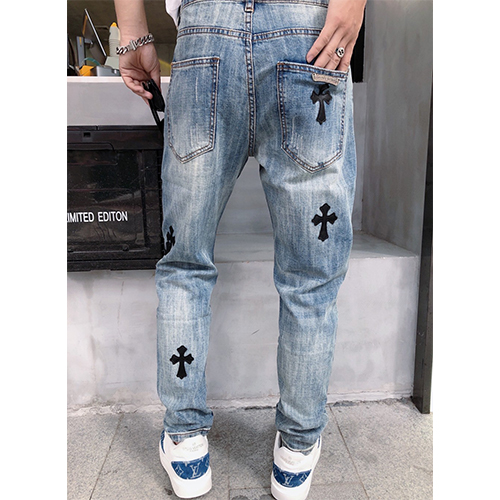 クロムハーツ コピー   メンズファッションデニムパンツ