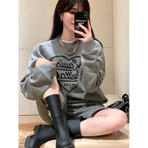ルイヴィトン偽物 メンズ レディース スウェットTシャツ