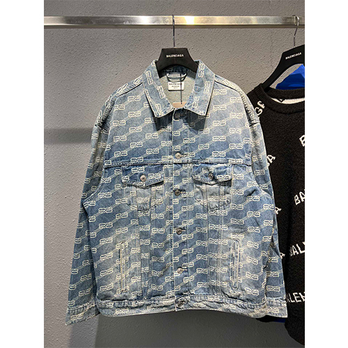 バレンシアガ 偽物 メンズ レディース デニム ジャケット 高品質