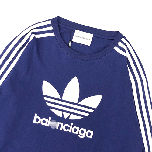 バレンシアガ スーパーコピー× アディダス コラボ メンズ レディース 長袖 Tシャツ ロンT 高品質