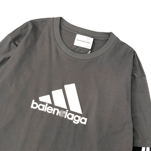 バレンシアガ スーパーコピー × アディダス コラボ メンズ レディース 長袖 Tシャツ ロンT 高品質
