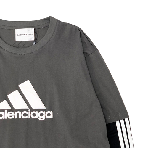 バレンシアガ スーパーコピー × アディダス コラボ メンズ レディース 長袖 Tシャツ ロンT 高品質