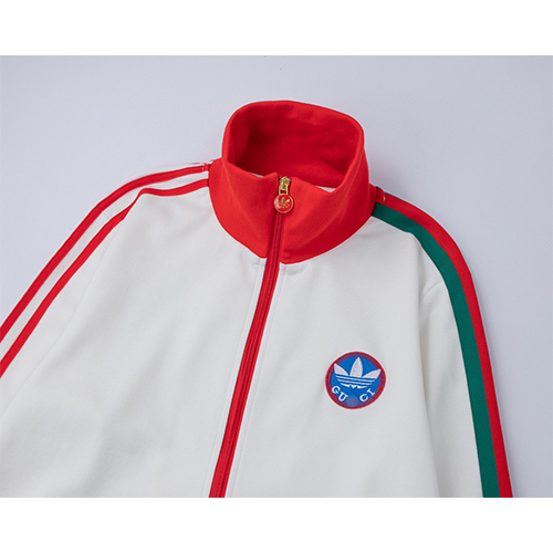 グッチ × アディダス コラボ偽物 ジップアップ ジャケット