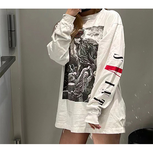 セント マイケル スーパーコピー× ヴィーローン コラボ 長袖 Tシャツ ロンT 高品質
