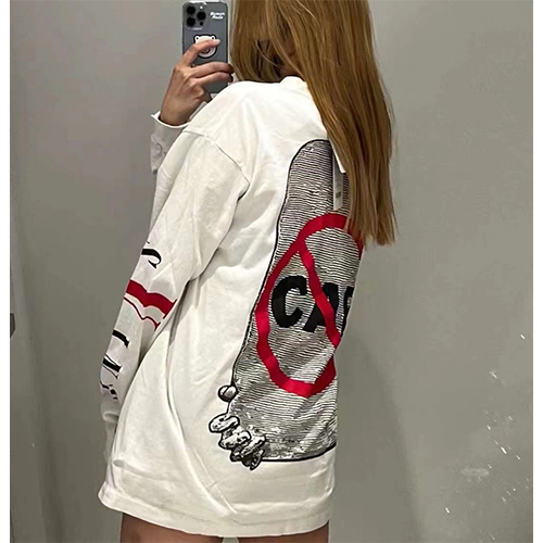 セント マイケル スーパーコピー× ヴィーローン コラボ 長袖 Tシャツ ロンT 高品質