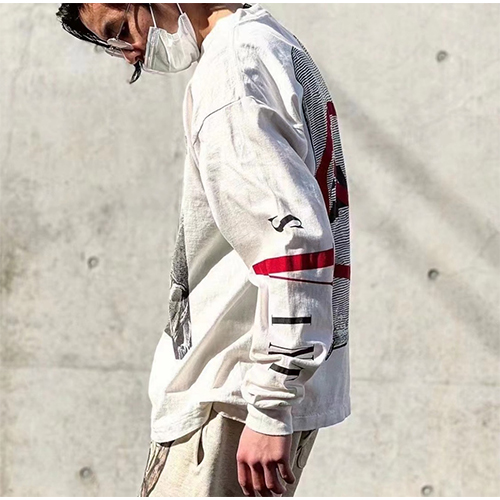 セント マイケル スーパーコピー× ヴィーローン コラボ 長袖 Tシャツ ロンT 高品質