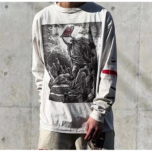 セント マイケル スーパーコピー× ヴィーローン コラボ 長袖 Tシャツ ロンT 高品質