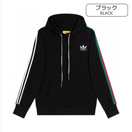 グッチ偽物 × アディダス コラボ 人気のパーカー