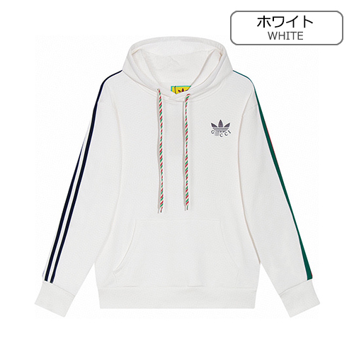 グッチ偽物 × アディダス コラボ 人気のパーカー